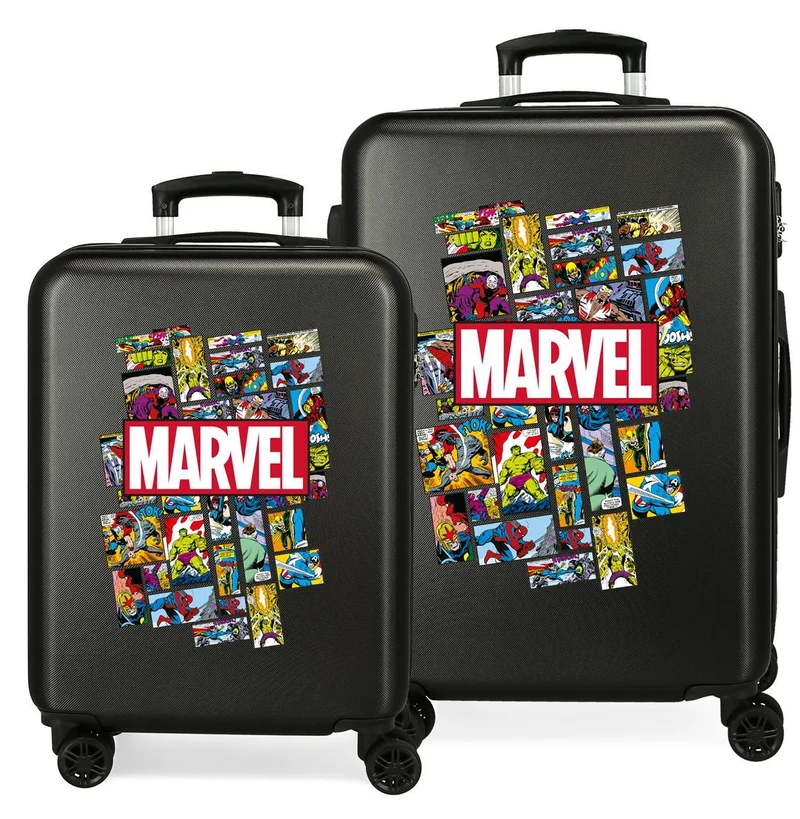 3681962 SET/2 TROLLEY ABS 55-68CM.4R.COMIC MARVEL