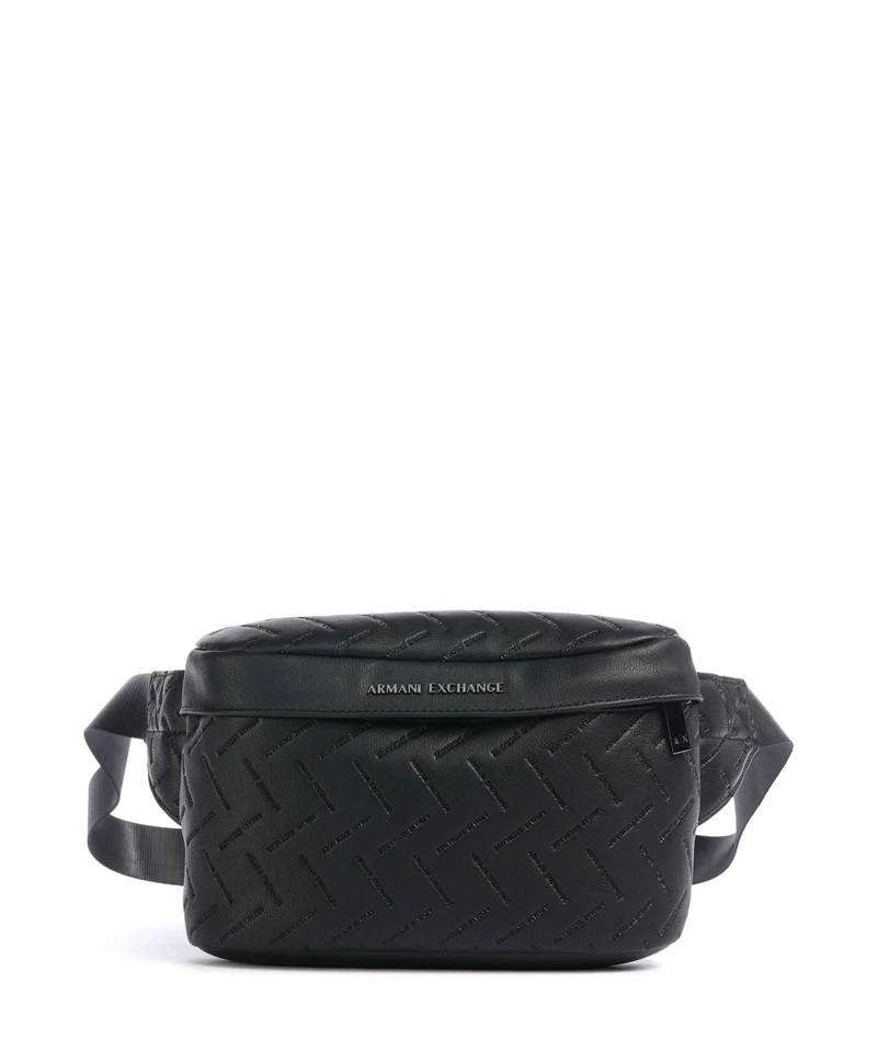 Armani Exchange Ginevra Embossed Sac banane black