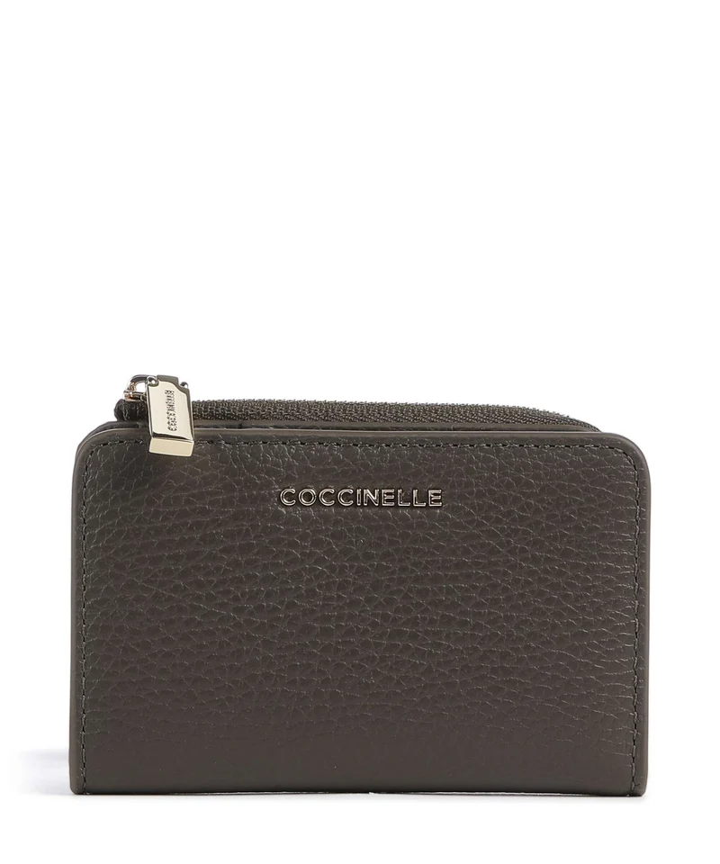 Coccinelle Metallic Soft Portefeuille fango