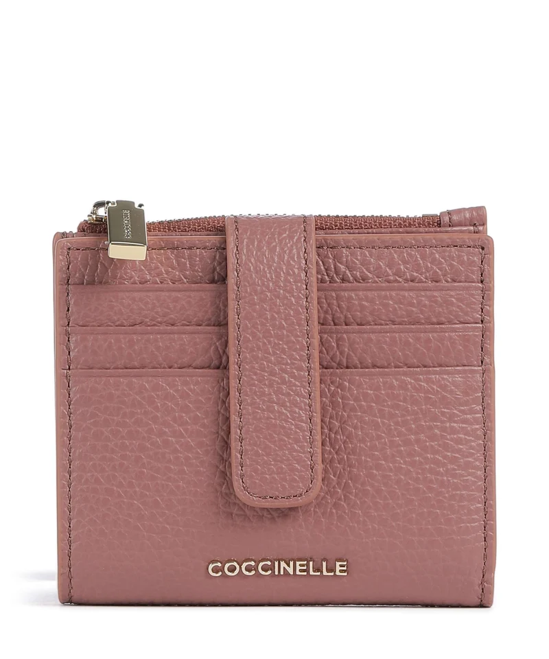 Coccinelle Metallic Soft Portefeuille winter rose