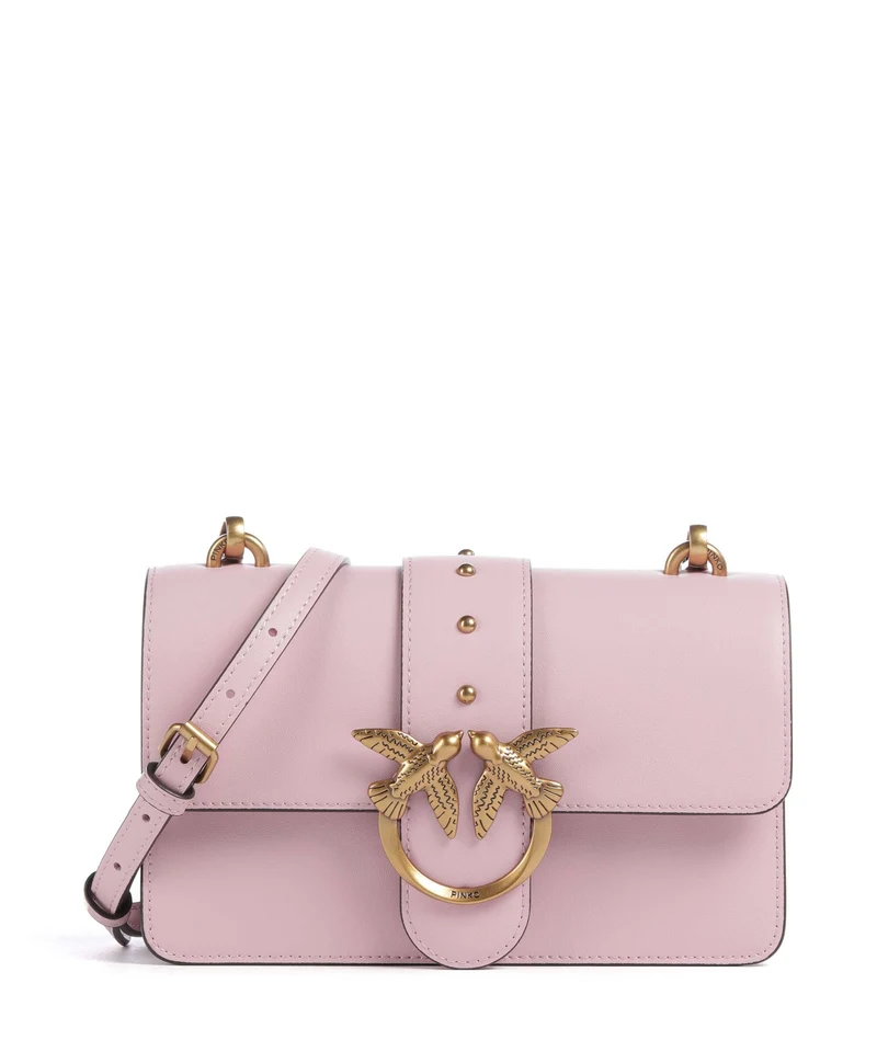 Pinko Love One Mini Sac bandoulière rosa chiaro/antique gold