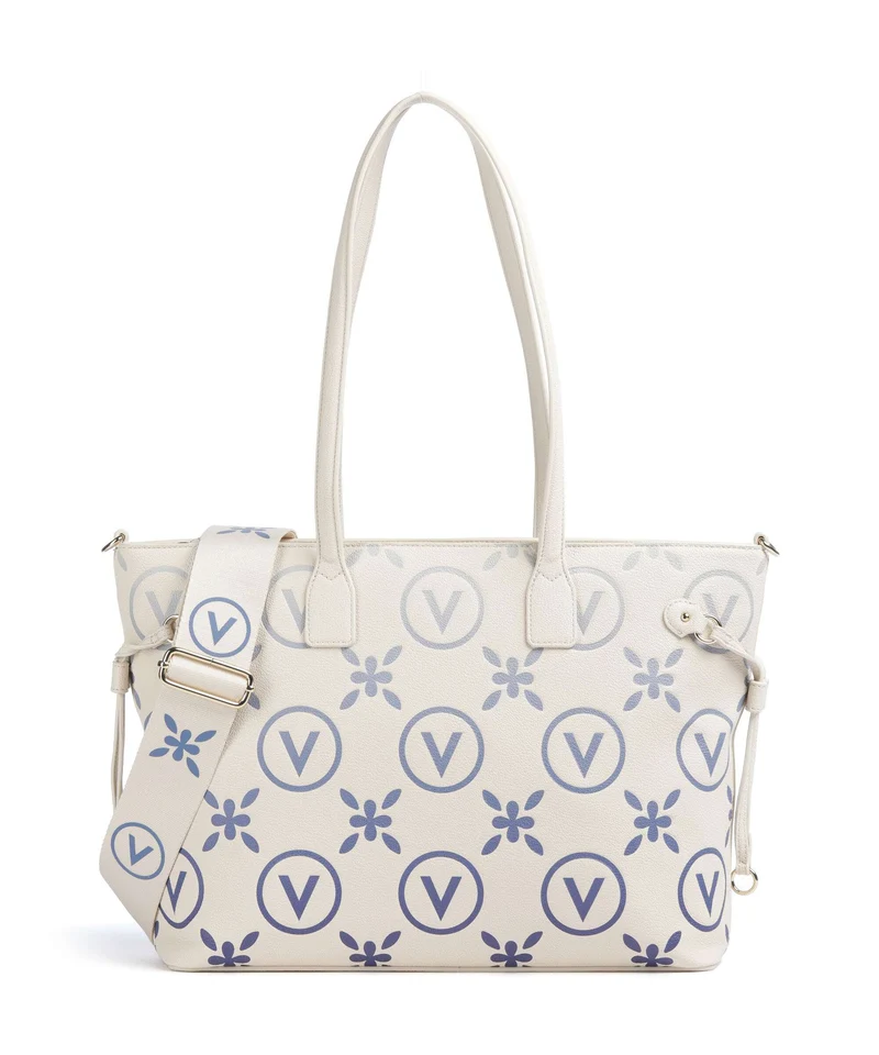 Valentino Bags Samba Re Print Cabas ecru/bluette