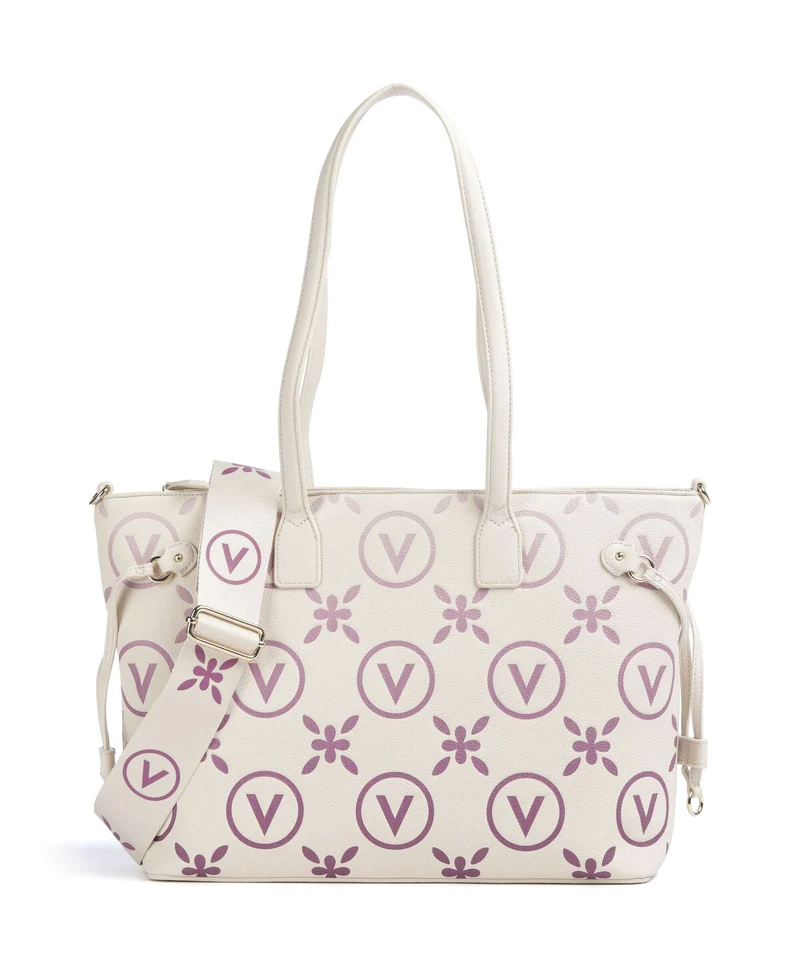 Valentino Bags Samba Re Print Cabas ecru/rosa