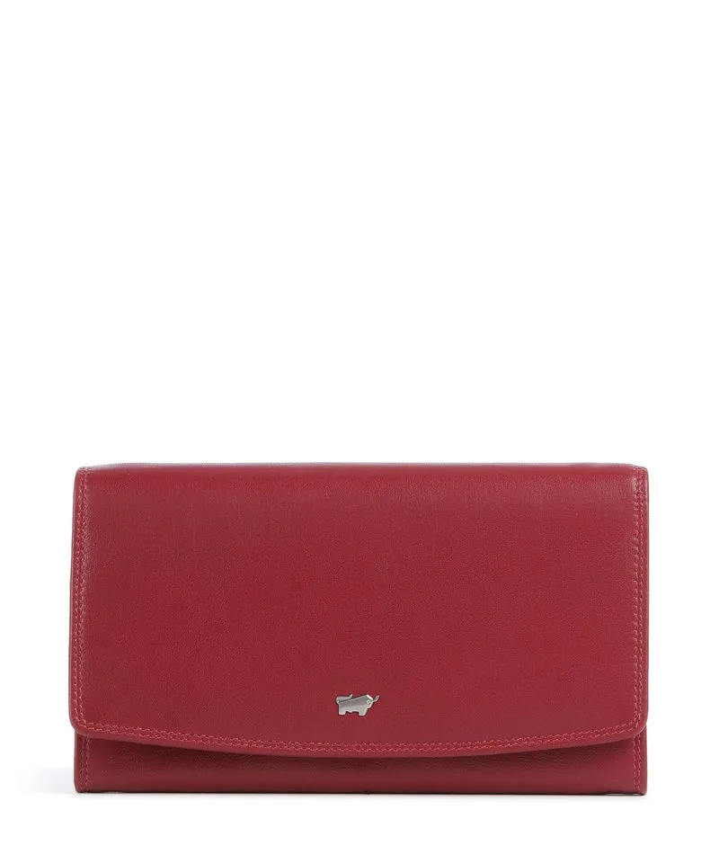 Braun Büffel Golf Portefeuille rot