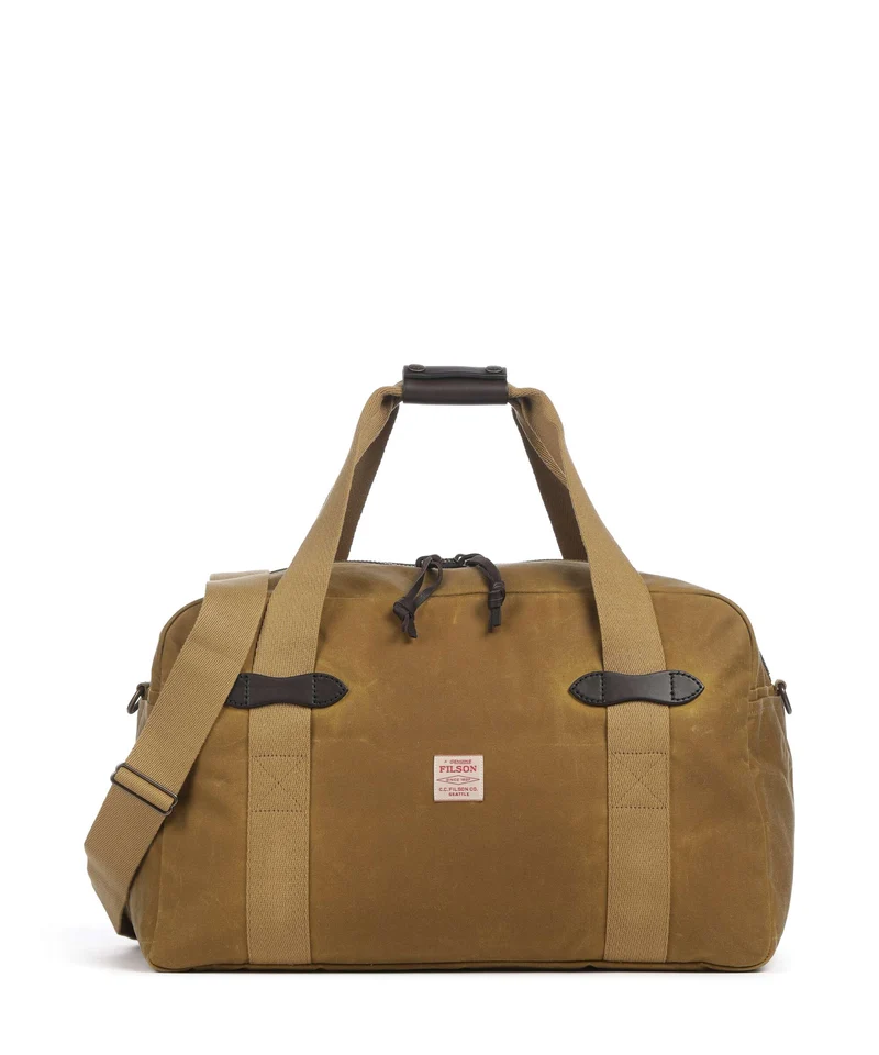 Filson Oil Finish Tin Cloth Sac week-end dark tan