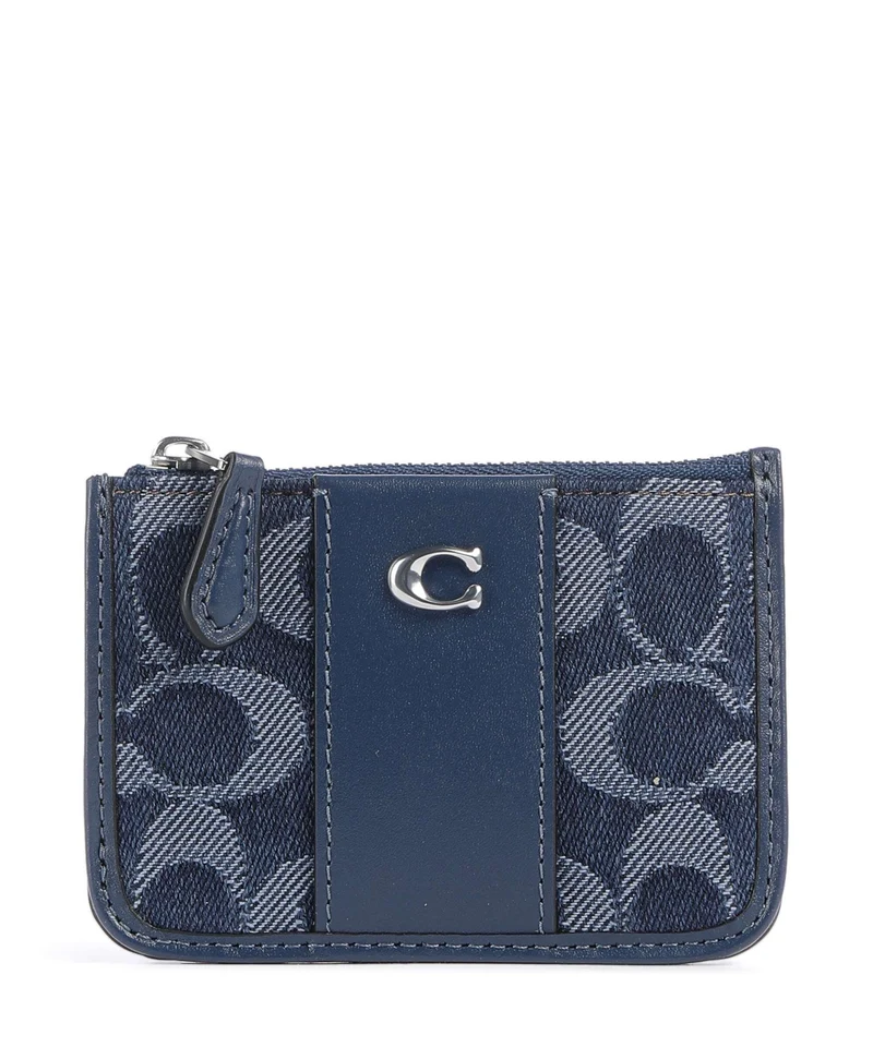 Coach Signature Étui à cartes crédit deep blue/multicolour