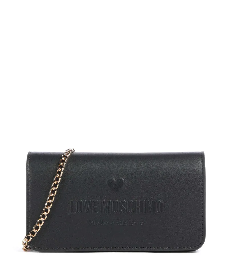 Love Moschino Love Embossed Sac bandoulière nero