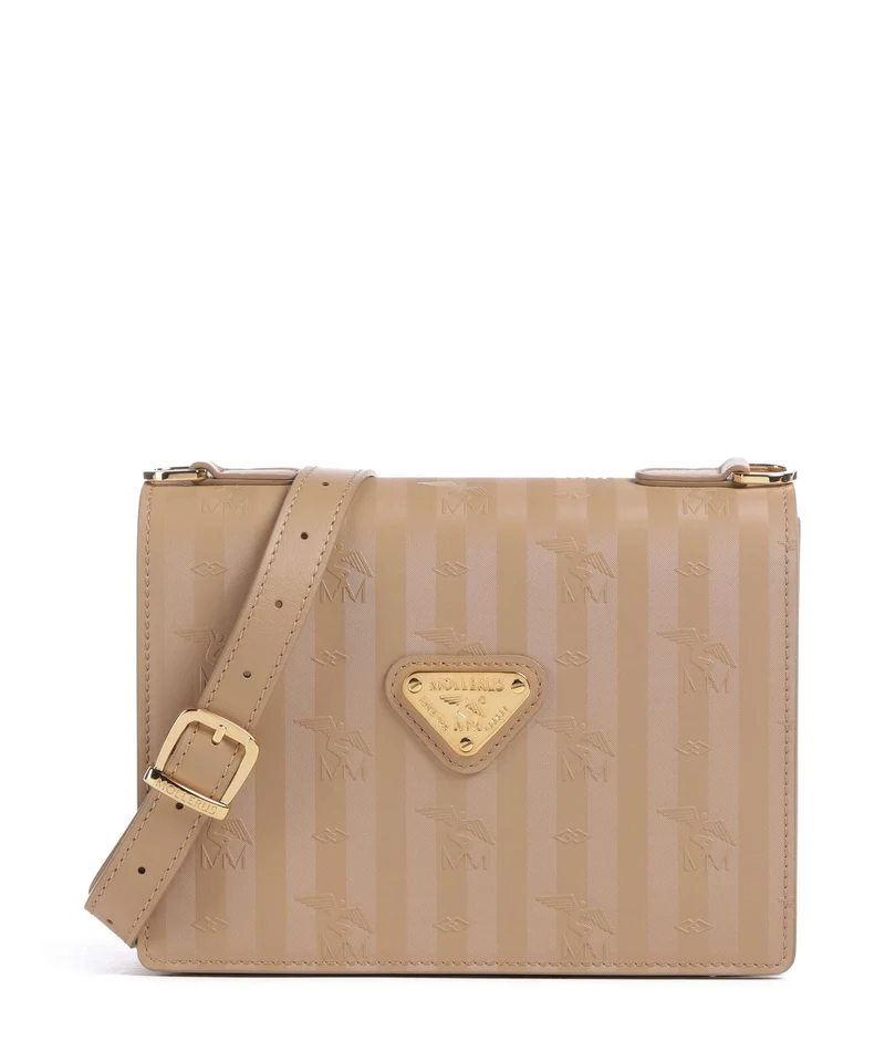 Maison Mollerus Vinerus Melide Sac bandoulière cappuccino beige/nastro