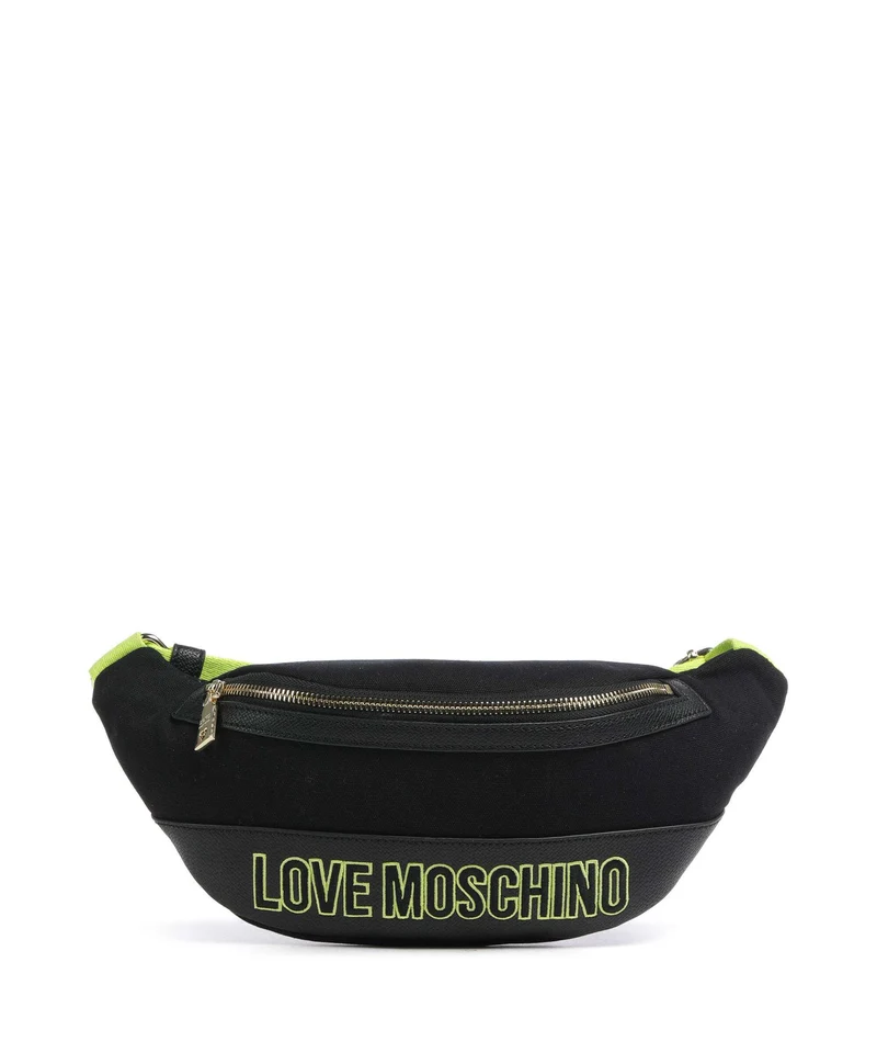 Love Moschino Free Time Sac banane nero/lime