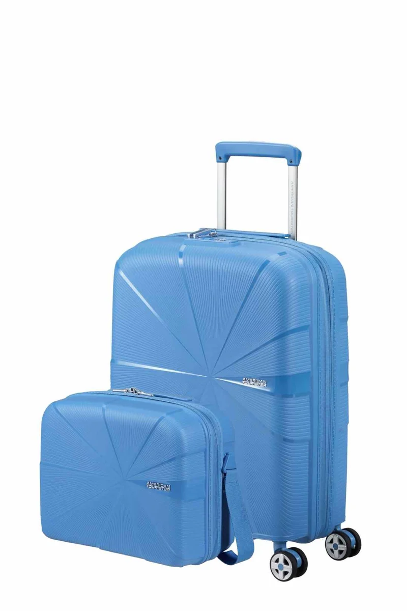Pack Maleta Cabina + Neceser STARVIBE de American Tourister - Celeste