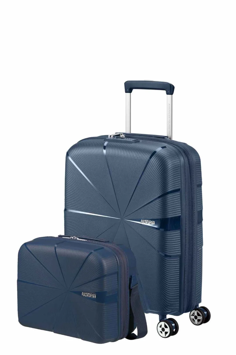 Pack Maleta Cabina + Neceser STARVIBE de American Tourister - Azul marino