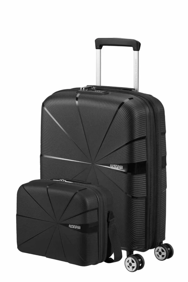 Pack Maleta Cabina + Neceser STARVIBE de American Tourister - Negro