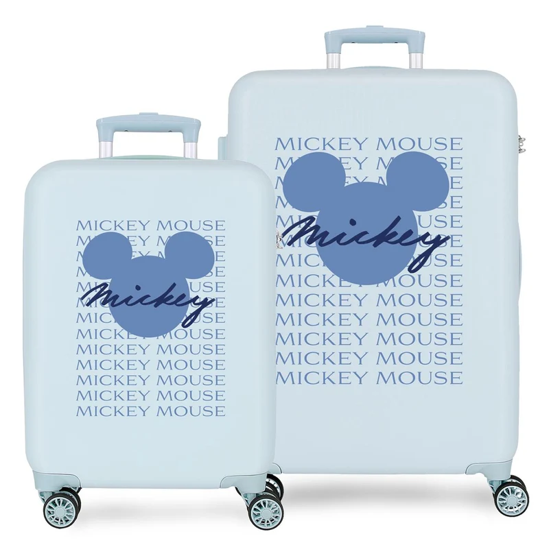 4011441 SET 2/TROLLEY ABS 55-65CM.4R.HAVE A GOOD TIME MICKEY
