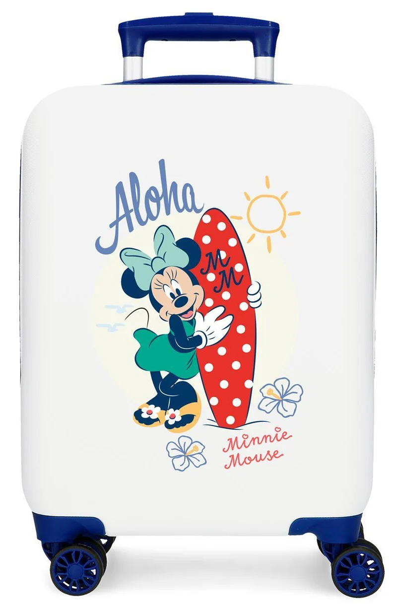 4771344 TROLLEY ABS 50 CM.4R. MINNIE ALOHA BLANCO