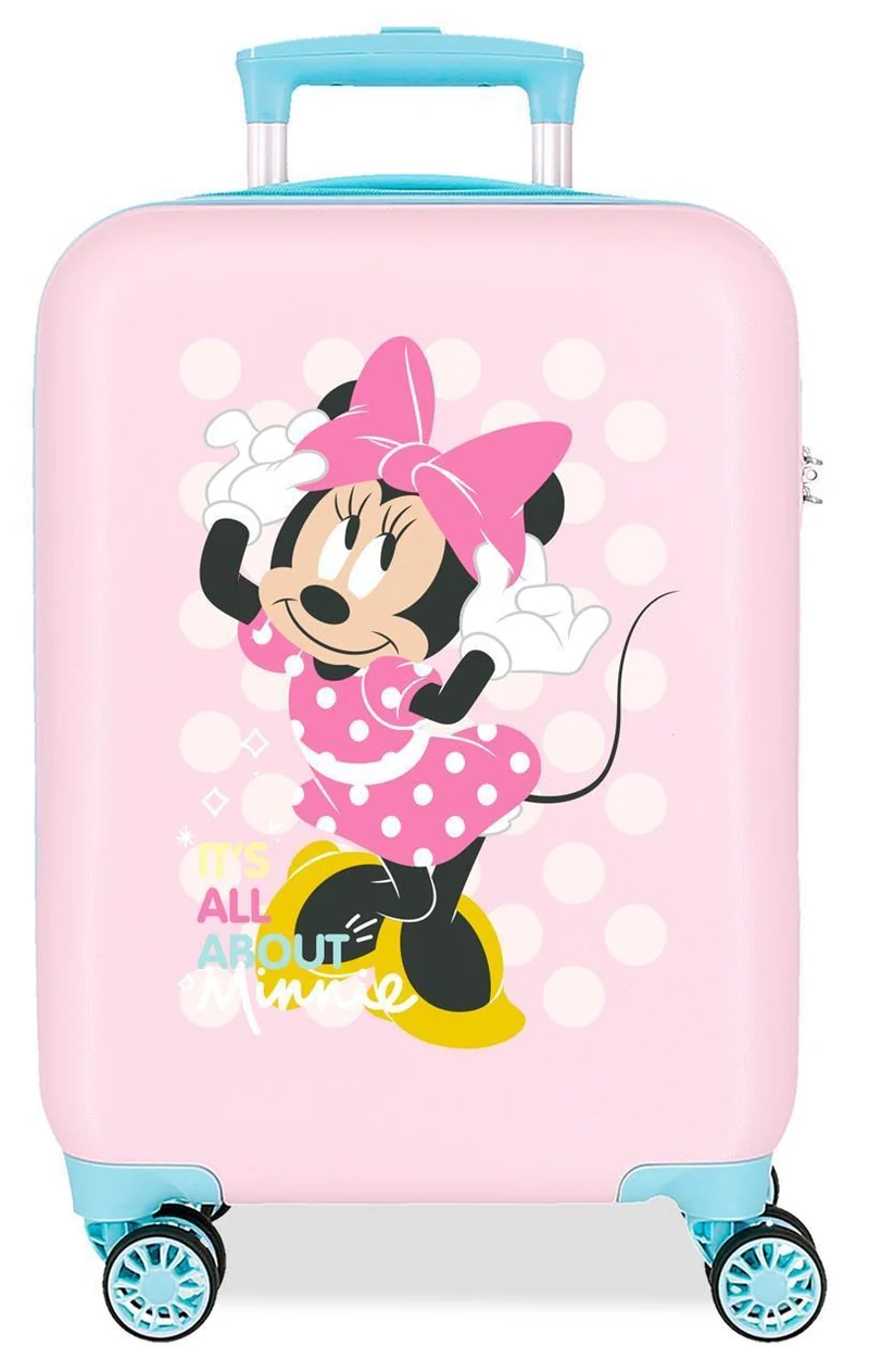 4561321 TROLLEY ABS 50 CM.4R. MINNIE PLAY ALL DAY ROSA