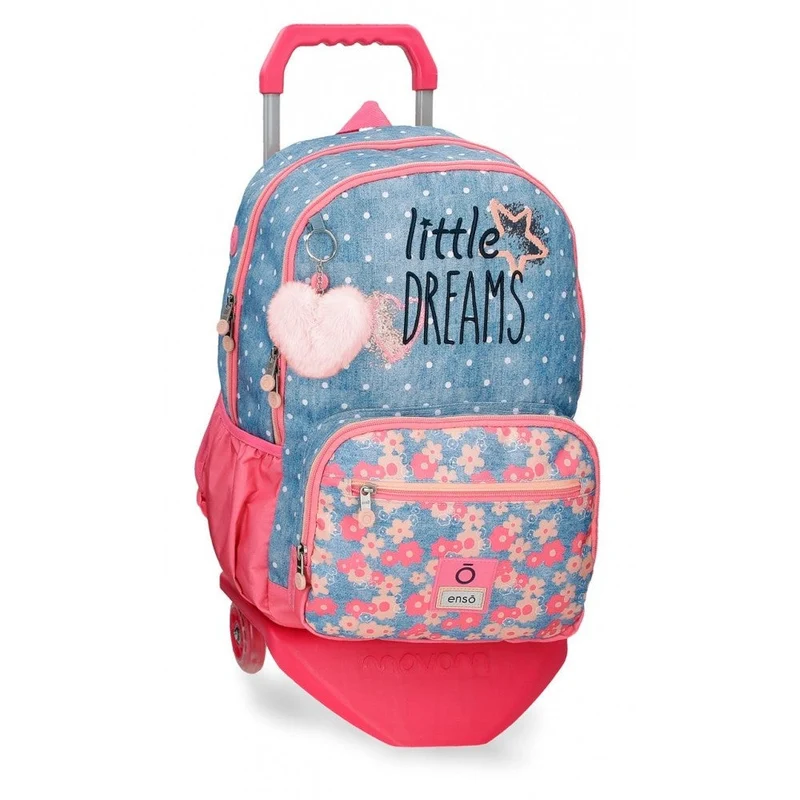 Mochila Enso Little Dreams doble compartimento con carro