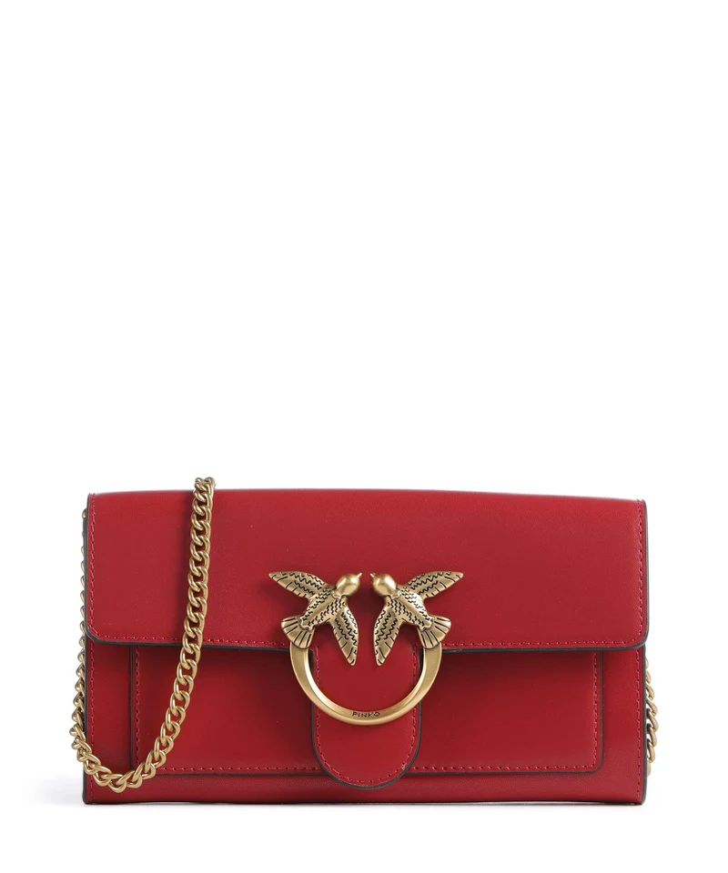 Pinko Love One Portefeuille rosso rio/antique gold
