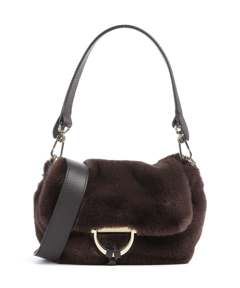 Abro Eco Fur Temi Small Sac porté épaule dark brown