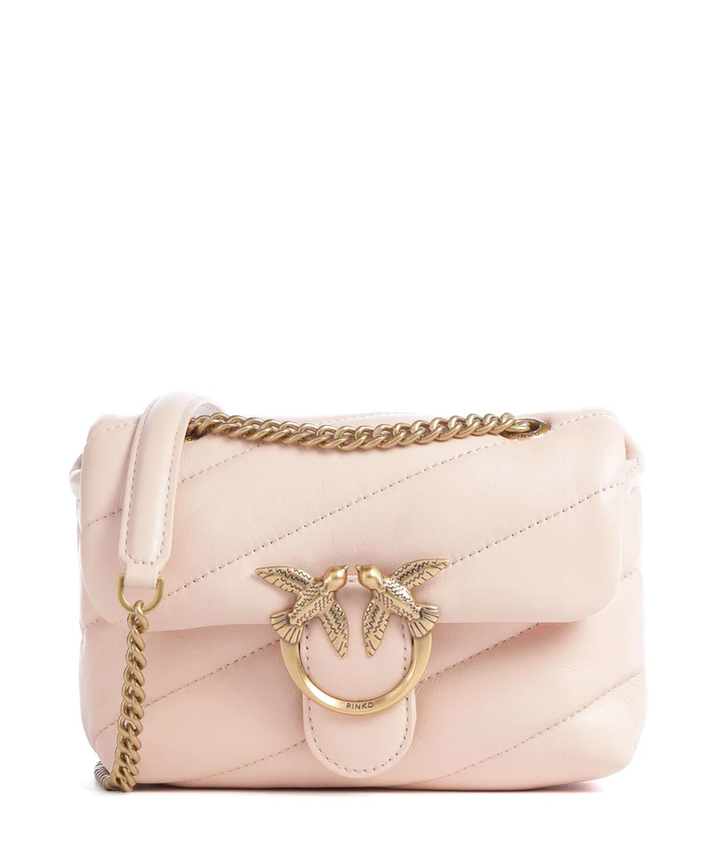 Pinko Love Puff Baby Sac porté épaule rosa cammeo/antique gold