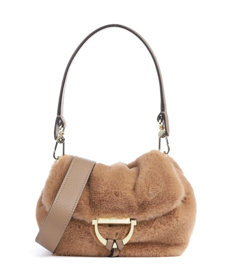 Abro Eco Fur Temi Small Sac porté épaule cappuccino