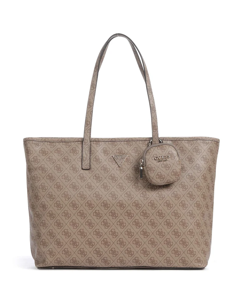 Guess Power Play II Tech Large Cabas latte logo