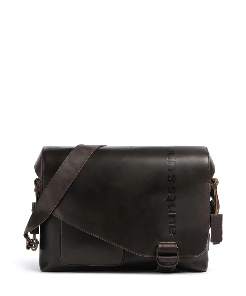 Aunts & Uncles Heritage Big Judd Sac messager dark brown