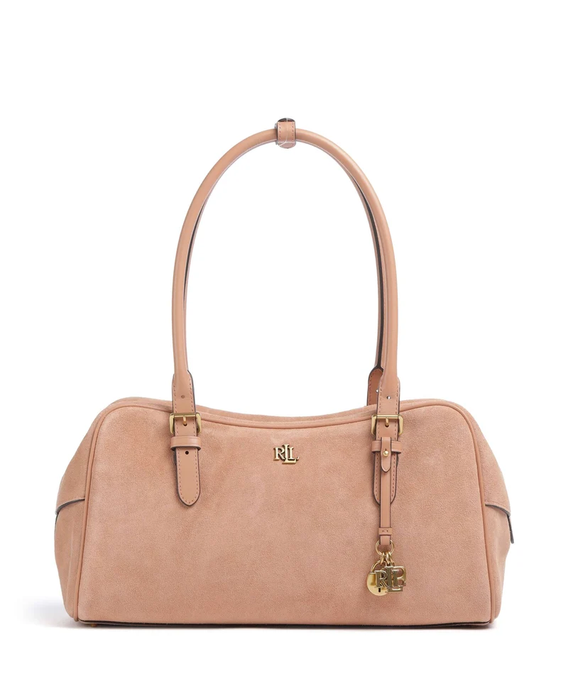 Lauren Ralph Lauren Marcy Large Sac porté épaule pink sienna