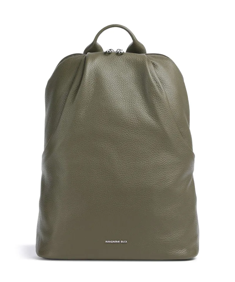 Mandarina Duck Mellow Leather Sac à dos winter olive
