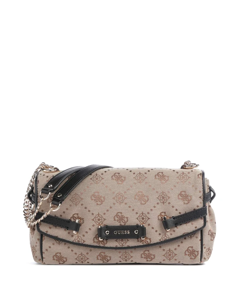Guess Dorothy Sac porté épaule latte logo/black
