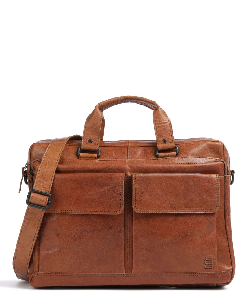 Spikes & Sparrow Bronco Porte-document cognac