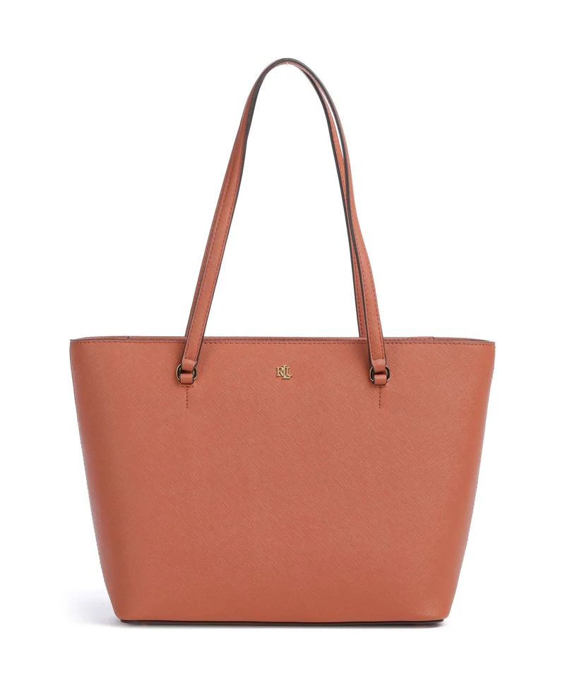 Lauren Ralph Lauren Karly Medium Cabas red terracotta
