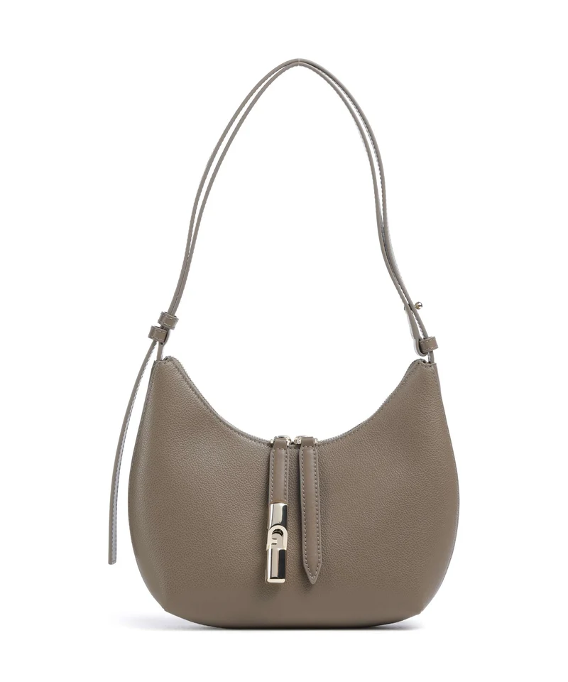 Furla Goccia S Sac porté épaule muddy gray