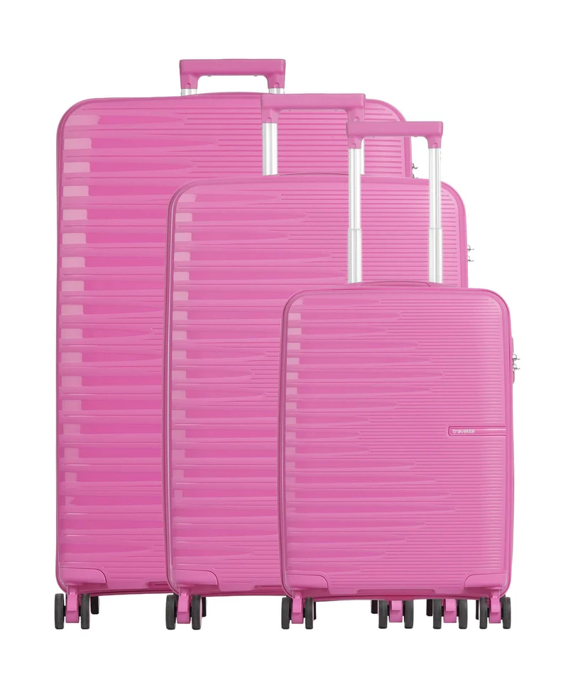 Travelite Pacific Set de valise (4 roues) pink