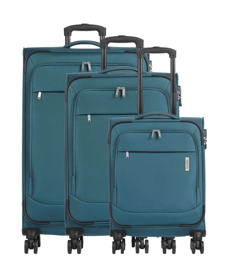 Travelite Priego Set de valise (4 roues) petrol