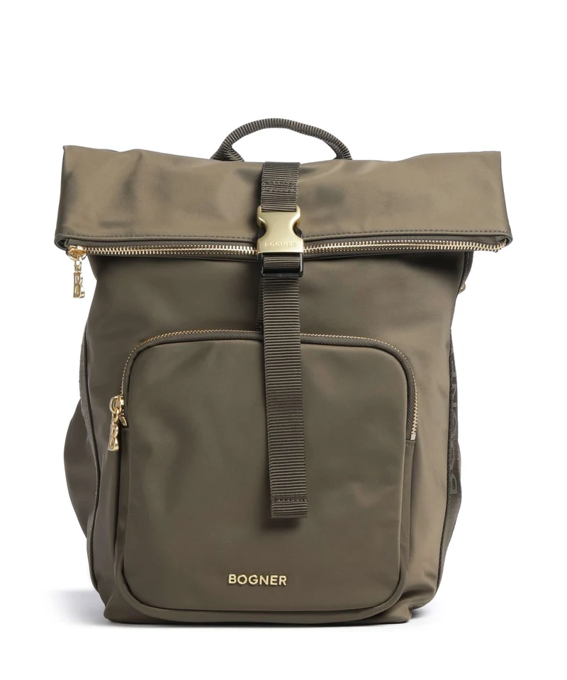 Bogner Klosters Neve Eike Sac à dos roll-top dark olive