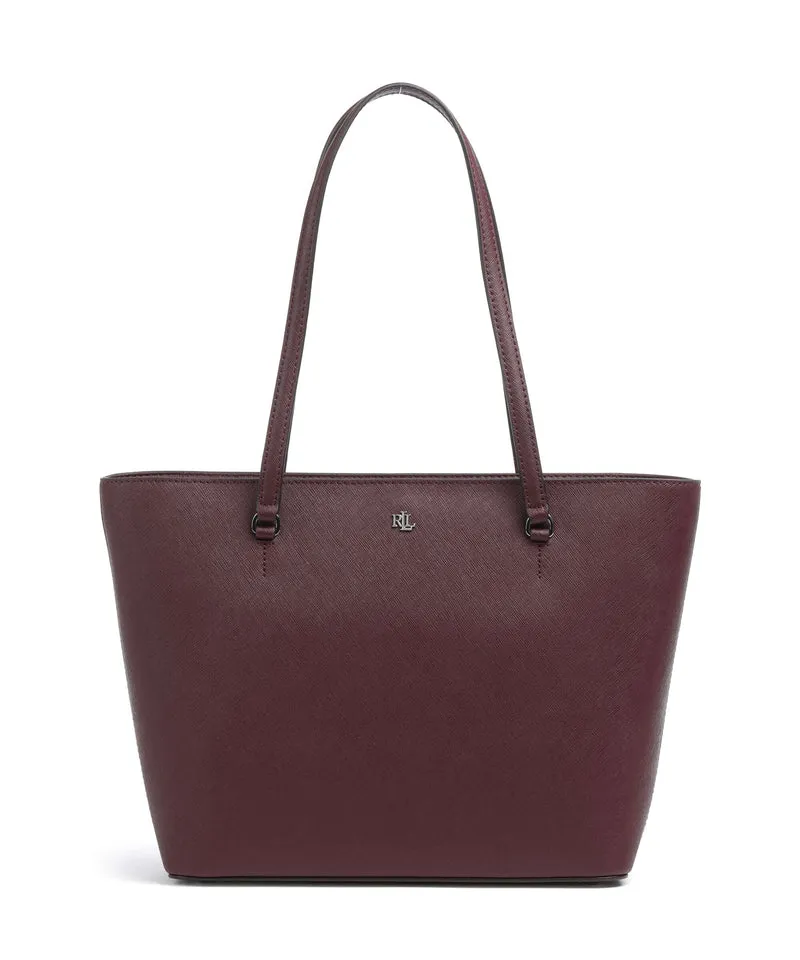 Lauren Ralph Lauren Karly Medium Cabas dark garnet