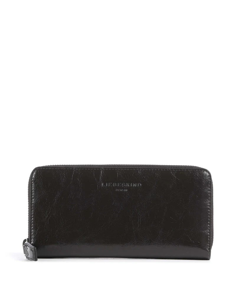 Liebeskind Sally Audrey Recycled Lack Distressed Portefeuille deep soil