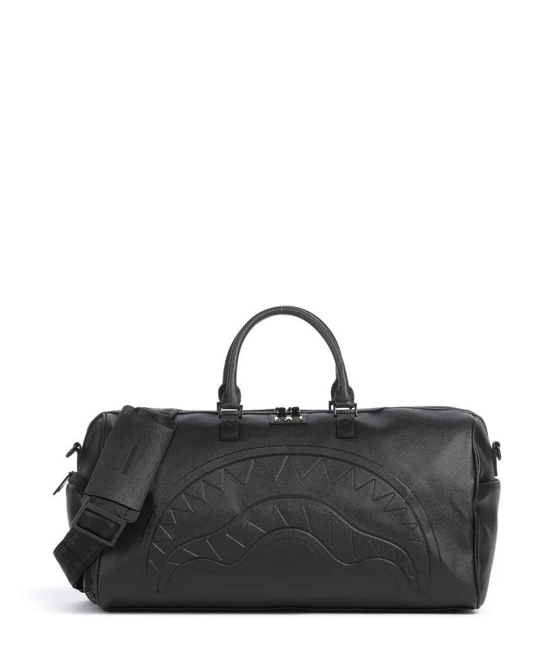 Sprayground Gold Brick Luxe Sac week-end black