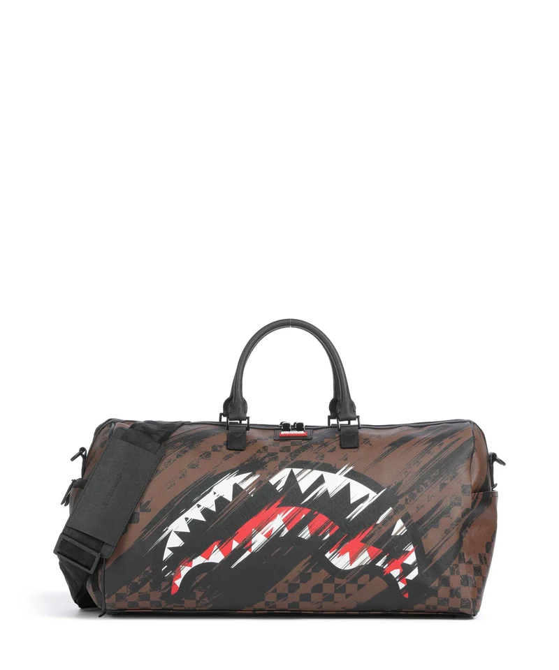 Sprayground Smeared Grunge Sac week-end brown