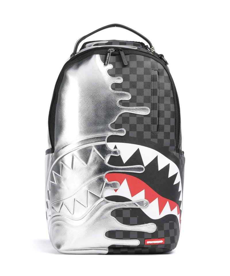 Sprayground Silver Side Drip Sac à dos silver