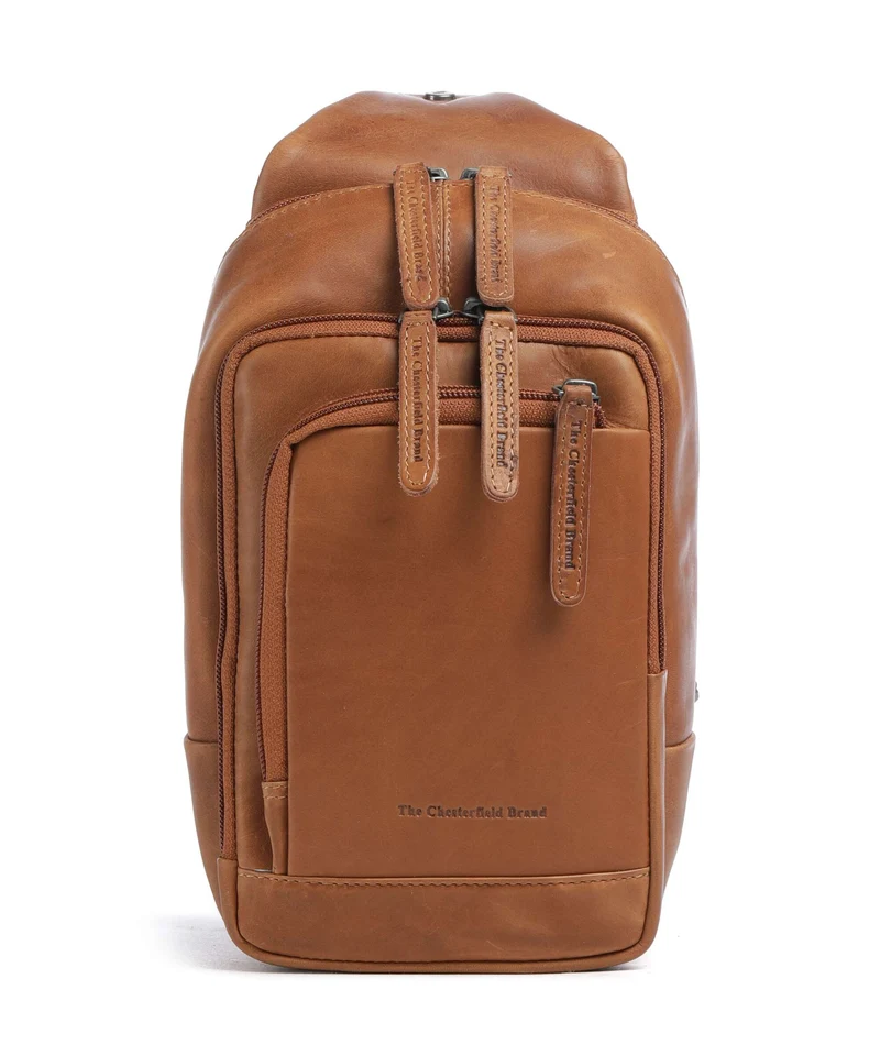 The Chesterfield Brand Wax Pull Up Cow Riga Sac sling cognac