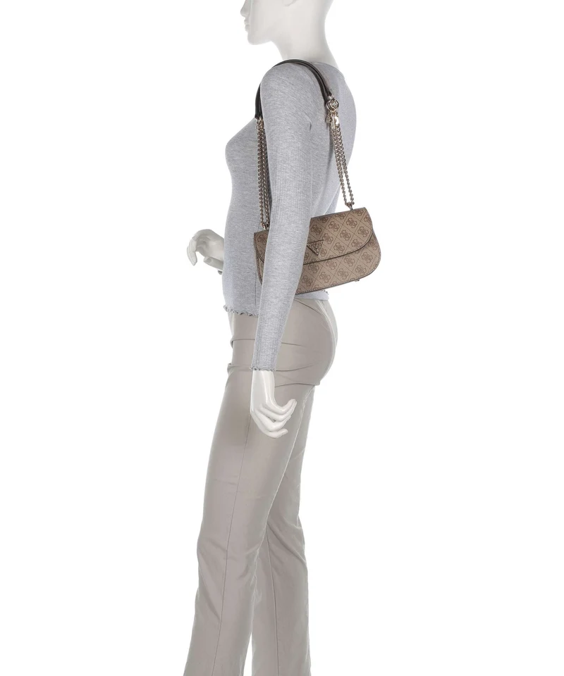 Guess Erica Eco Sac porté épaule latte logo