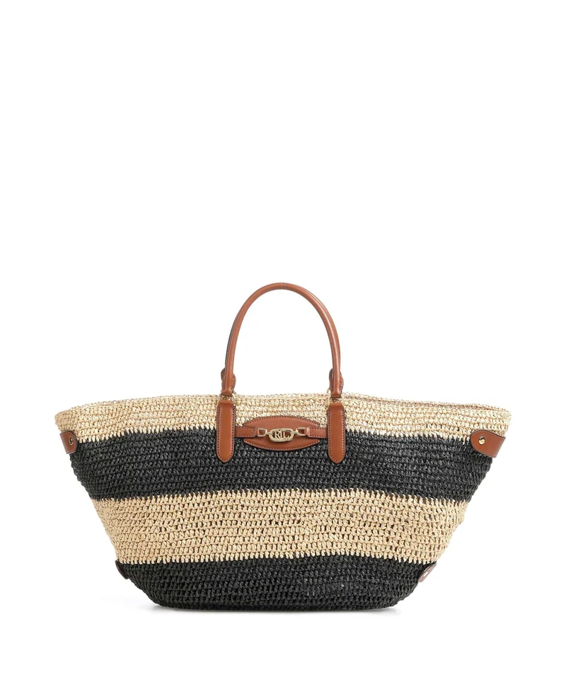 Lauren Ralph Lauren Daphney 40 Straw Sac à main natural/black/lauren tan