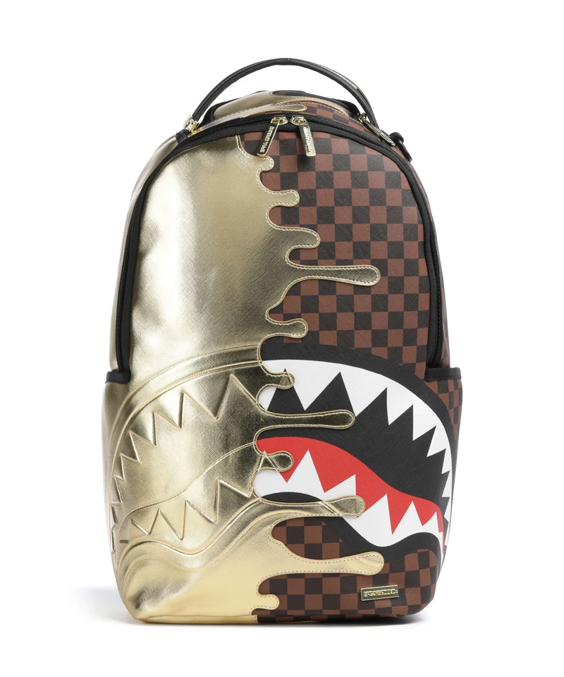 Sprayground Sharks In Paris Gold Drip Sac à dos black/gold