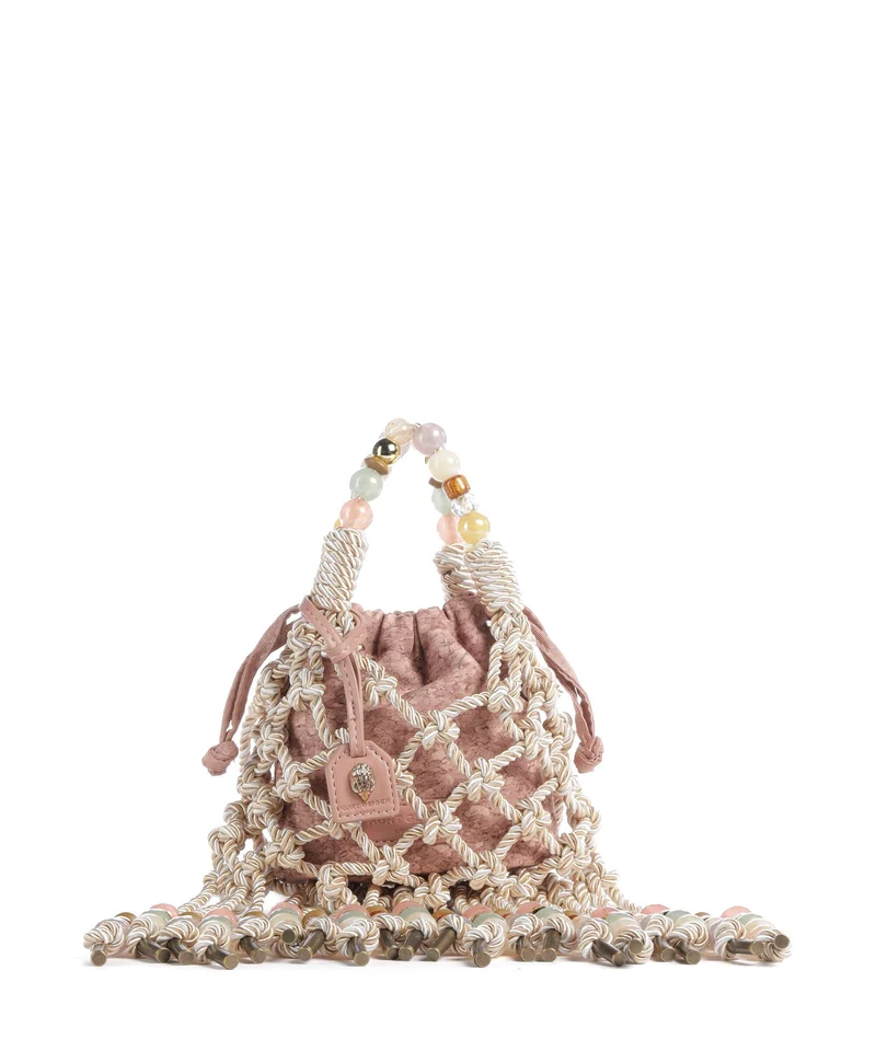 Kurt Geiger Macrame Mini Sac bandoulière cream