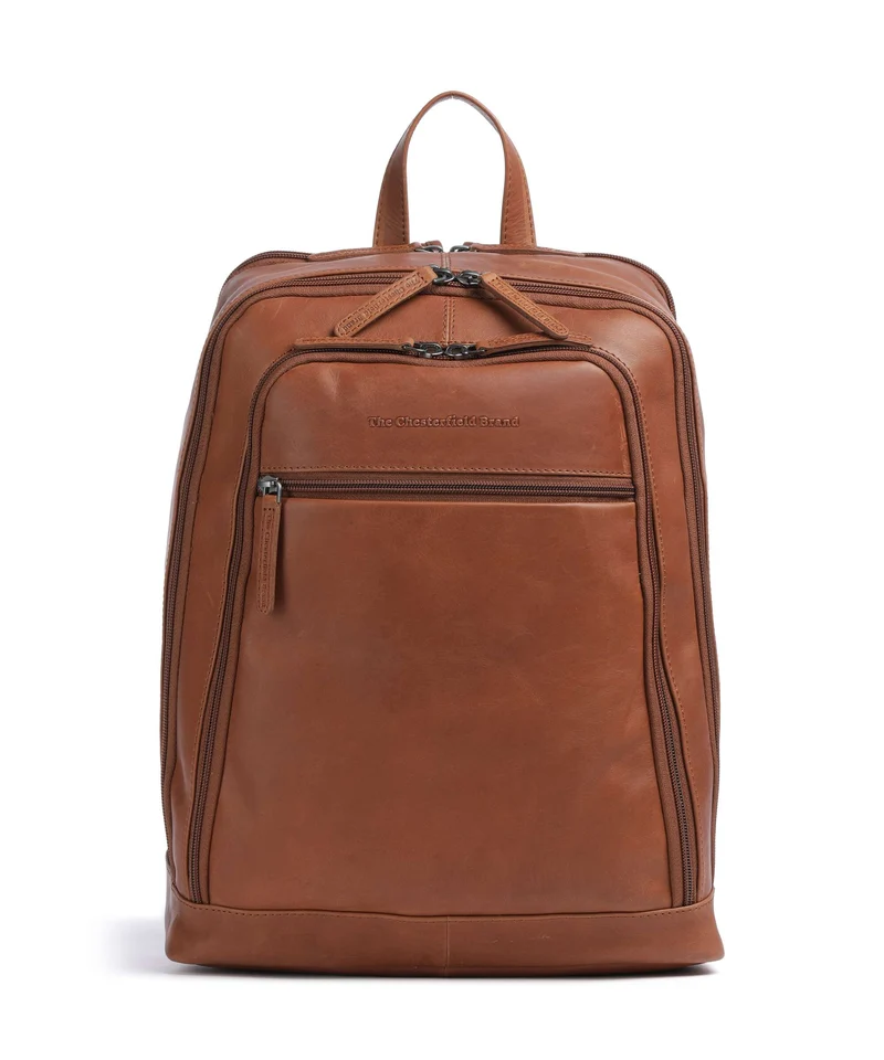 The Chesterfield Brand Wax Pull Up Cow Detroit Sac à dos cognac