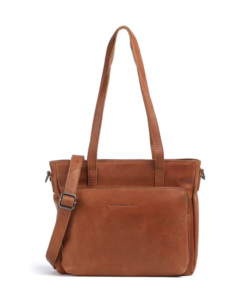 The Chesterfield Brand Wax Pull Up Cow Alicante Cabas cognac