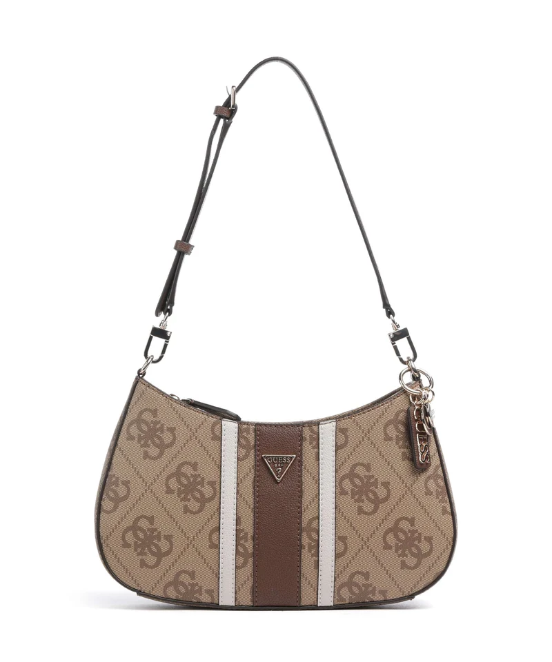 Guess Noelle II Sac porté épaule latte logo/brown