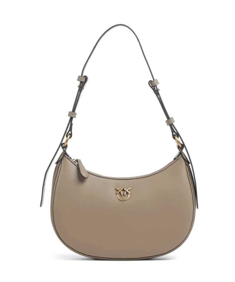 Pinko Half Moon Mini Sac porté épaule grigio talpa/antique gold