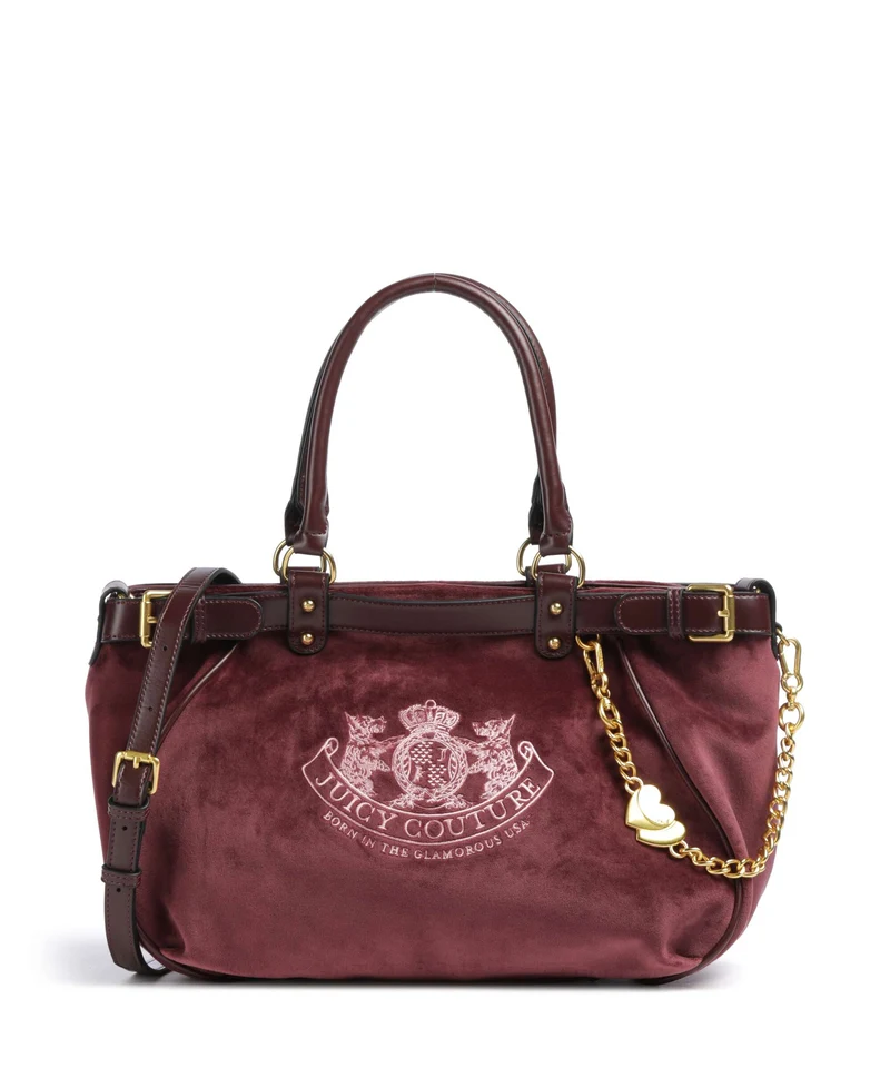 Juicy Couture Twig Narrative Velvet L Cabas winetasting